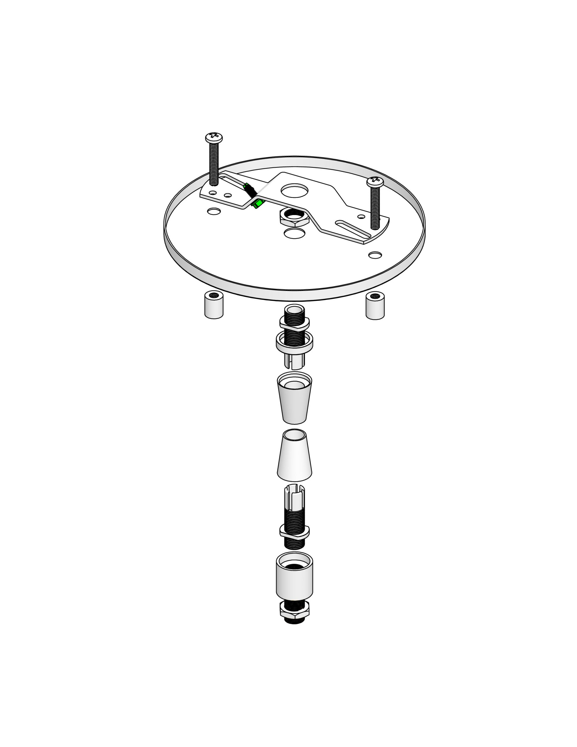 Cord Kit SVT CP Cord Suspension Kit Black, White, Nickel, or Brushed Nickel  - Pendant Systems